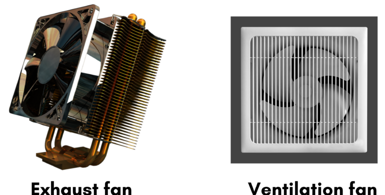 Exhaust fan and Ventilation fan differences