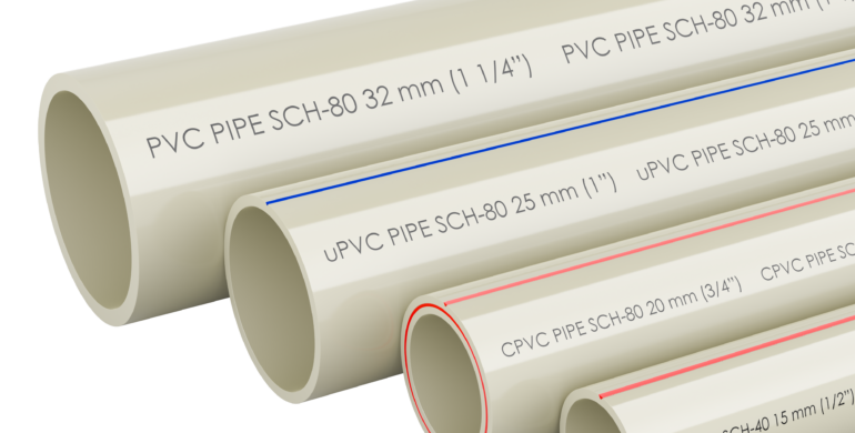 PVC and CPVC pipes. Differences between them. 